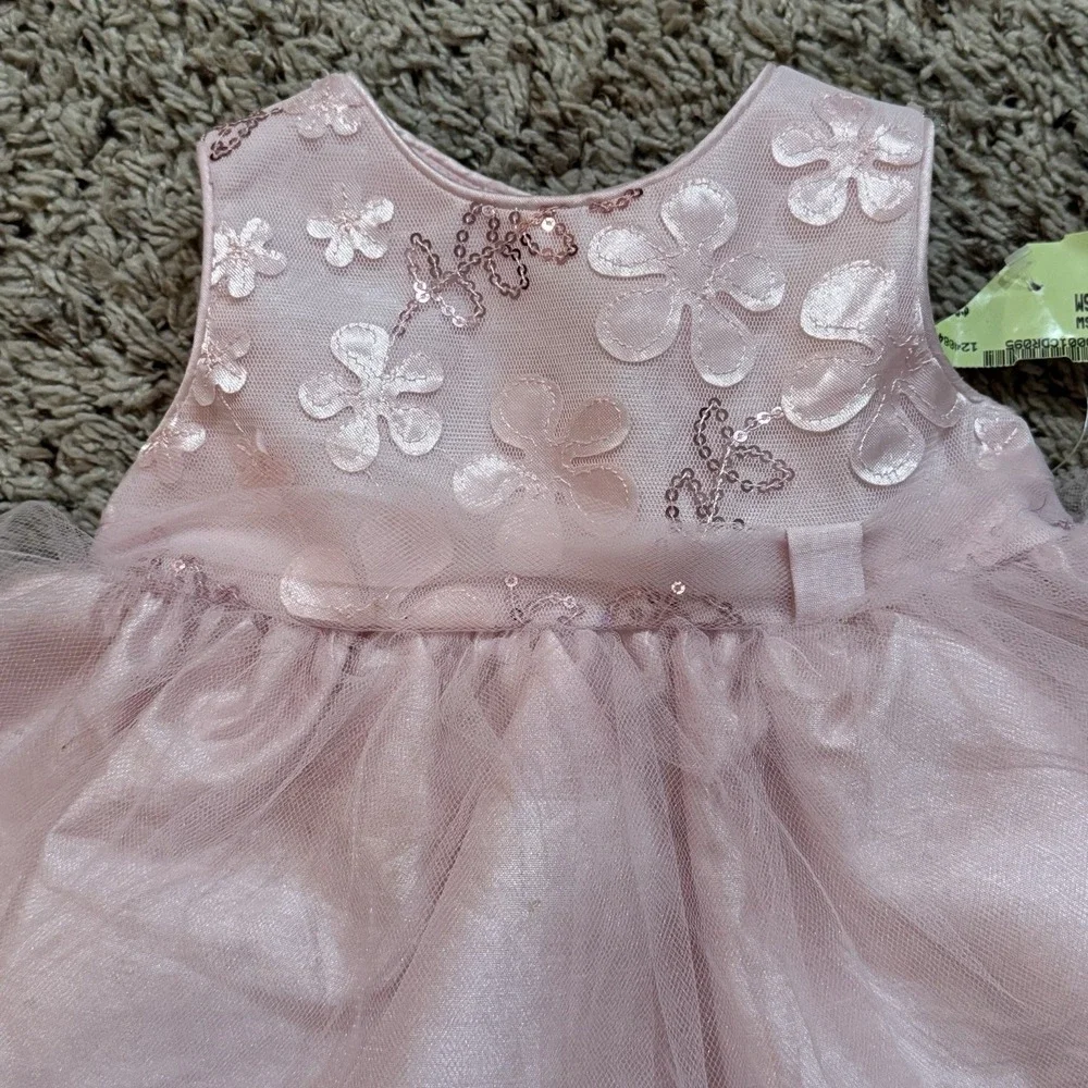 Emma Rose Pink Tulle Baby Party Wedding‎ Holiday Dress 3-6M NWT